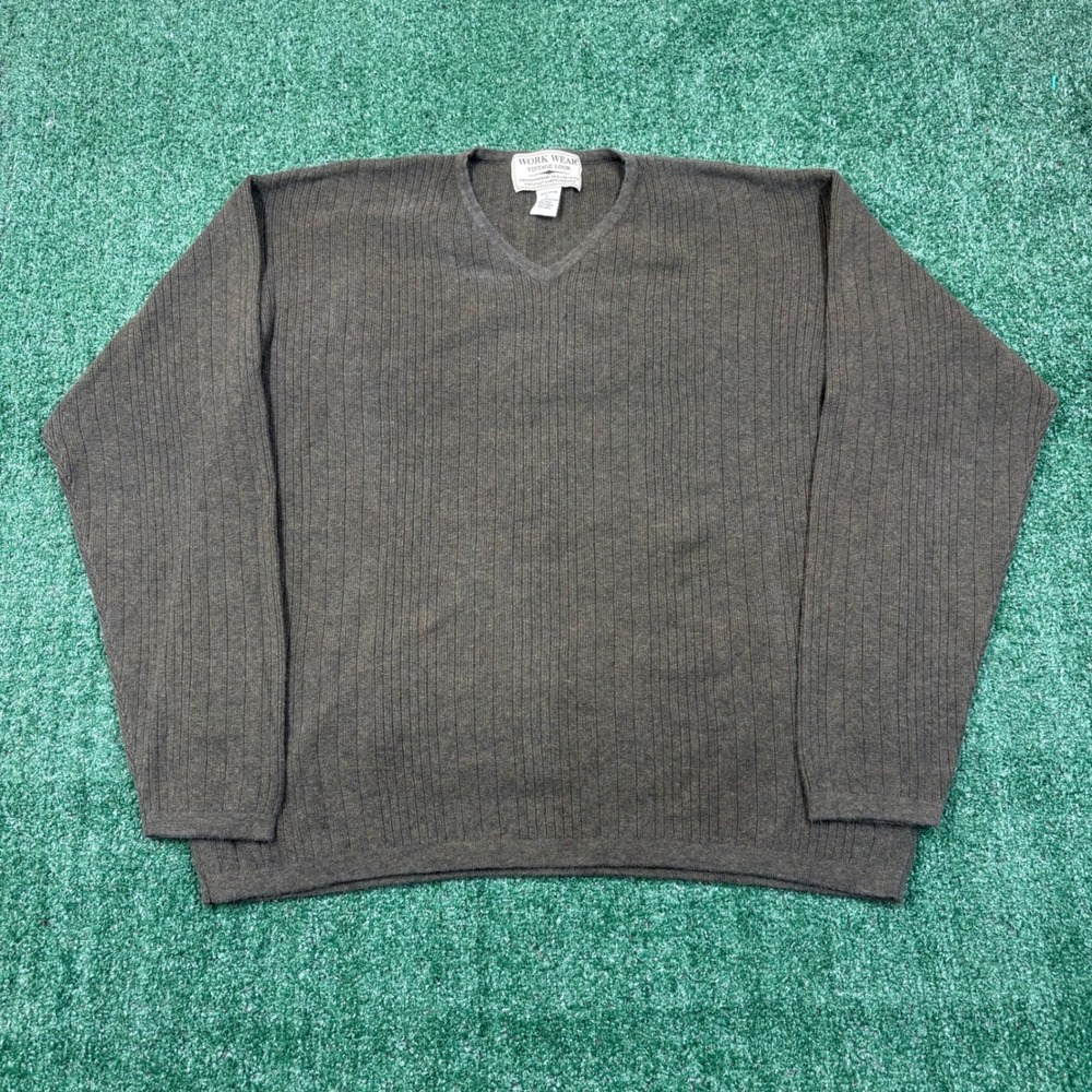 Vintage Work Wear V-Neck Sweater